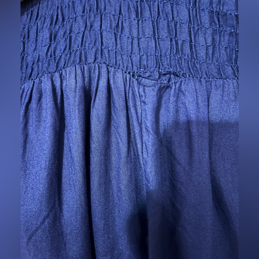Venus Shirred Waist Sleeveless Ruffle Hem Sundress - Picture 5 of 5